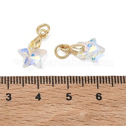 AB Color Plated Glass Pendants&nbsp;PALLOY-JF05675