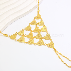 Brass Layered Link Ring Bracelets for Women&nbsp;GT6383-2