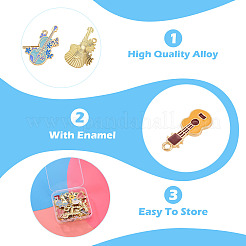 32Pcs 8 Styles Alloy Pendants&nbsp;FIND-TA0010-88