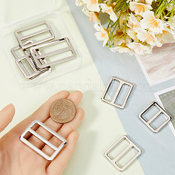 8Pcs 4 Styles Alloy Slider Buckles&nbsp;FIND-GF0007-01P