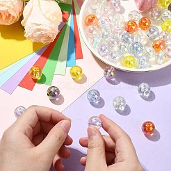 50Pcs Transparent Acrylic Beads&nbsp;OACR-CJ0002-14