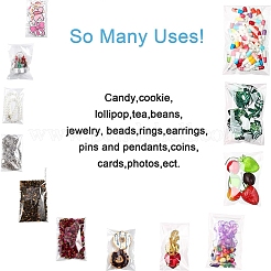 250Pcs 5 Styles Rectangle OPP Cellophane Top Self Seal Bags&nbsp;OPC-YW0001-02