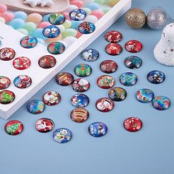 2 Sets 2 Styles Glass Cabochons&nbsp;GGLA-SZ0001-39