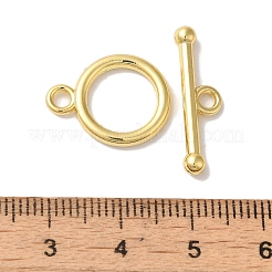 Rack Plating Brass Toggle Clasps&nbsp;X-KK-A225-06G