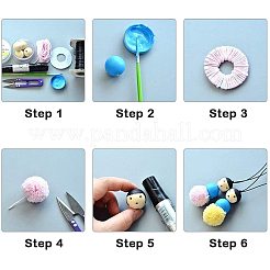Round Unfinished Wood Beads and Nylon Packaging Vacuum Bag&nbsp;WOOD-PH0008-50