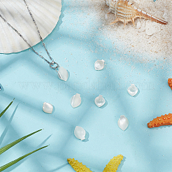 8Pcs 2 Styles Natural Shell Petaline Charms&nbsp;SHEL-GO0001-11