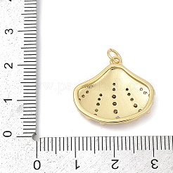 Brass Micro Pave Cubic Zirconia Pendants&nbsp;KK-U058-41G