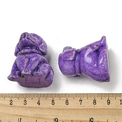 Dyed Natural Imperial Jasper Dog Figurine Statue for Living Room Table Home Decoration&nbsp;DJEW-N003-05A