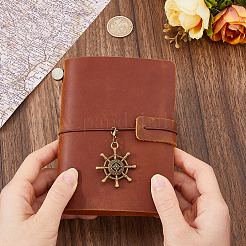 Rectangle Cowhide Journal Notebooks&nbsp;AJEW-WH0609-927B