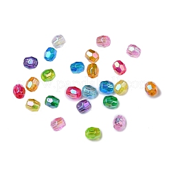 AB Color Plated Eco-Friendly Transparent Acrylic Beads&nbsp;TACR-CJ0001-13