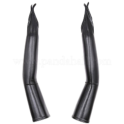 Women's Shiny Polyester Long Fingerless Gloves&nbsp;AJEW-CL0003-03B