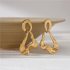 316L Surgical Stainless Steel Stud Dangle Earrings for Women&nbsp;WG33256-01
