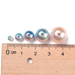 Rainbow ABS Plastic Imitation Pearl Beads&nbsp;OACR-MSMC001-03