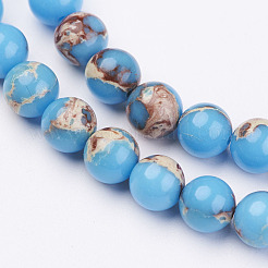 Natural Imperial Jasper Bead Strands&nbsp;X-G-P260-01-6mm