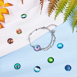 Flatback Glass Cabochons for DIY Projects&nbsp;GGLA-AR0001-01J
