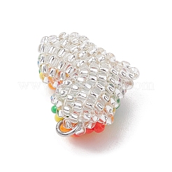 Seed Beads Beaded Charms&nbsp;PALLOY-MZ00367