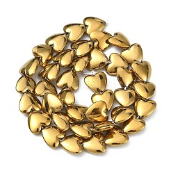 Electroplated Synthetic Non-magnetic Hematite Beads Strands&nbsp;G-C024-04B