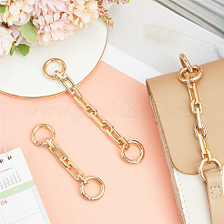 3Pcs 3 Styles Alloy Rectangle Link Bag Extender Chains&nbsp;PURS-BBC0001-06