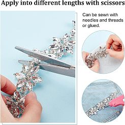 1Pc Shiny Flower Crystal Rhinestone Trim&nbsp;DIY-FG0003-37