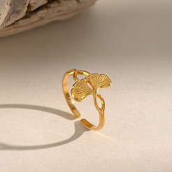 304 Stainless Steel Open Cuff Rings for Women&nbsp;LX3412