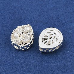 Brass Pave Cubic Zirconia Multi-strand Links&nbsp;ZIRC-F145-07S-01