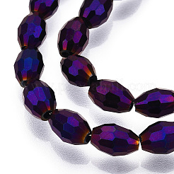 Electroplate Glass Beads Strands&nbsp;GC885Y-4