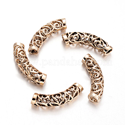 Alloy Curved Tube Beads&nbsp;PALLOY-J154-58G-AAA