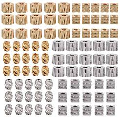 60Pcs 3 Style Brass Spacer Beads&nbsp;KK-ZZ0001-14
