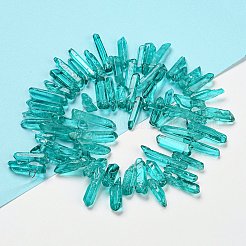 Natural Dyed Quartz Beads Strands&nbsp;G-M412-02