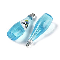 Transparent Resin Pendants&nbsp;RESI-D074-03A