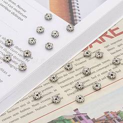 Iron Crystal Rhinestone Spacer Beads&nbsp;RB-A007-6MM-N