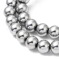 Electroplate Synthetic Non-magnetic Hematite Beads Strands&nbsp;G-E602-04D