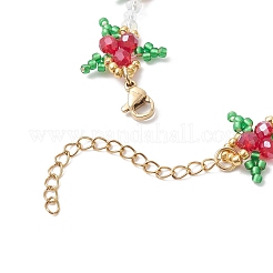 Christmas Glass Beaded Bracelets for Women&nbsp;BJEW-MZ00243