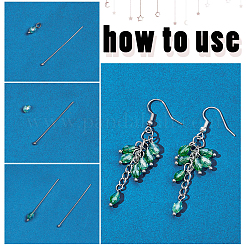 500Pcs 304 Stainless Steel Ball Head for Craft Jewelry Making&nbsp;STAS-PH0003-18