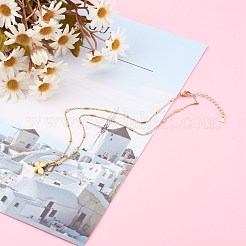 304 Stainless Steel Butterfly Pendant Necklaces&nbsp;NJEW-JN03351-04