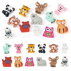 12Pcs 12 Styles Food Grade Silicone Focal Beads&nbsp;SIL-TA0002-62