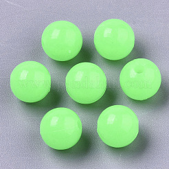 Luminous Acrylic Beads&nbsp;X-MACR-N008-25-6MM