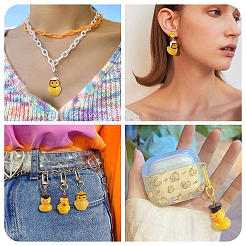 8Pcs 4 Styles Resin Pendants&nbsp;RESI-TA0004-91