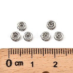 Rack Plating Brass Crystal Rhinestone Rondelle Space Beads&nbsp;RB-D303-P