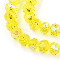 Electroplate Glass Beads Strands&nbsp;EGLA-A034-T3mm-L28
