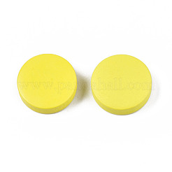 Painted Natural Poplar Wood Beads&nbsp;WOOD-S045-063B-08