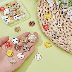 32Pcs 8 Styles Alloy Enamel Pendants&nbsp;FIND-UN0007-57