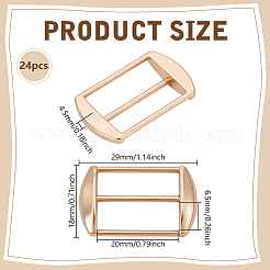 24Pcs Alloy Tri-Glide Adjuster Buckles&nbsp;FIND-GA0008-33KCG