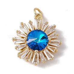 Brass with Cubic Zirconia Pendants&nbsp;KK-G439-61G