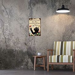 Rectangle Metal Iron Sign Poster&nbsp;AJEW-WH0157-331