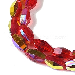 Electroplate Glass Beads Strands&nbsp;GLAA-Q101-03A-AB02