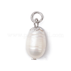 Natural Pearl Pendants&nbsp;PALLOY-JF04618