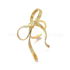 304 Stainless Steel Open Cuff Rings&nbsp;RJEW-R023-03G-01
