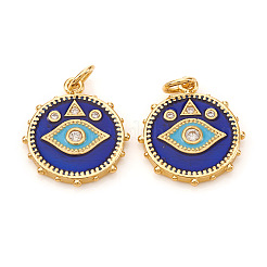 Brass Micro Pave Cubic Zirconia Pendants&nbsp;X-KK-I672-22G