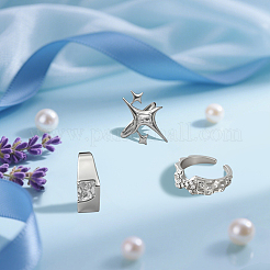 4 Sets 2 Styles Zinc Alloy Finger Rings Set&nbsp;RJEW-GO0001-13